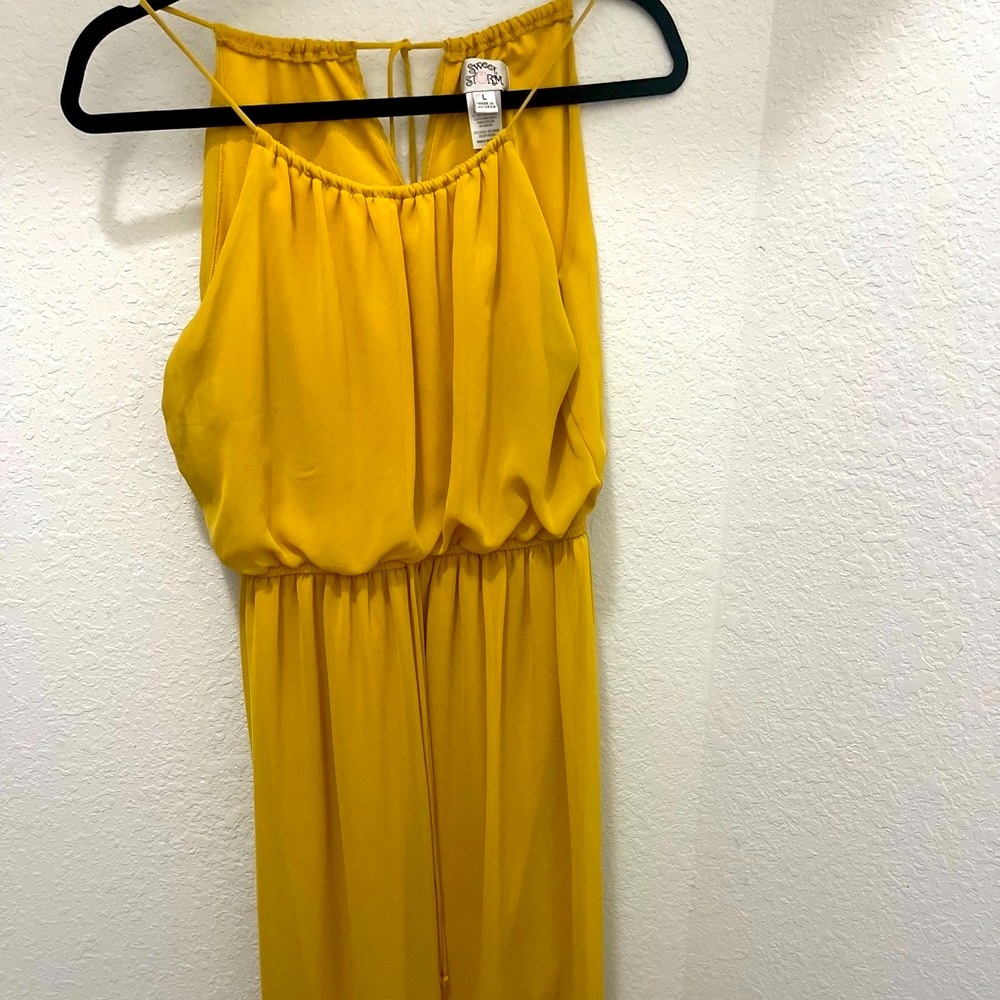 🌸 Sunshine Yellow Maxi Dress✨Flowy & Chic – L - Picture 6 of 7